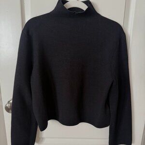 & Other Stories Brand Stockholm Atelier Black Mock Neck Sweater - S